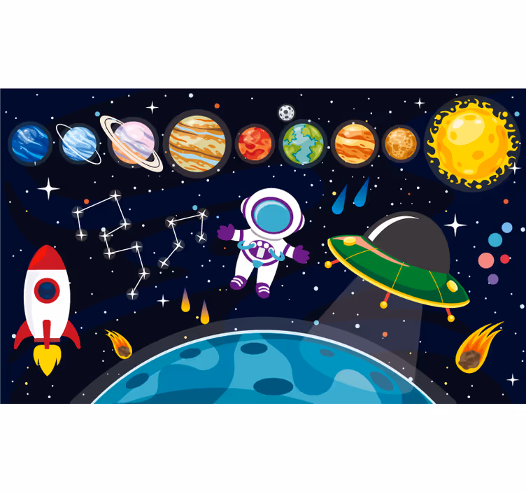 Roleta děti veselý pohádkový vesmír - TenStickers