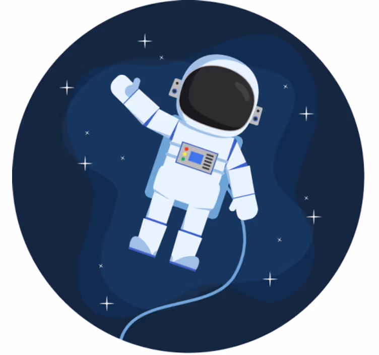 Roleta děti s plovoucím astronautem - TenStickers