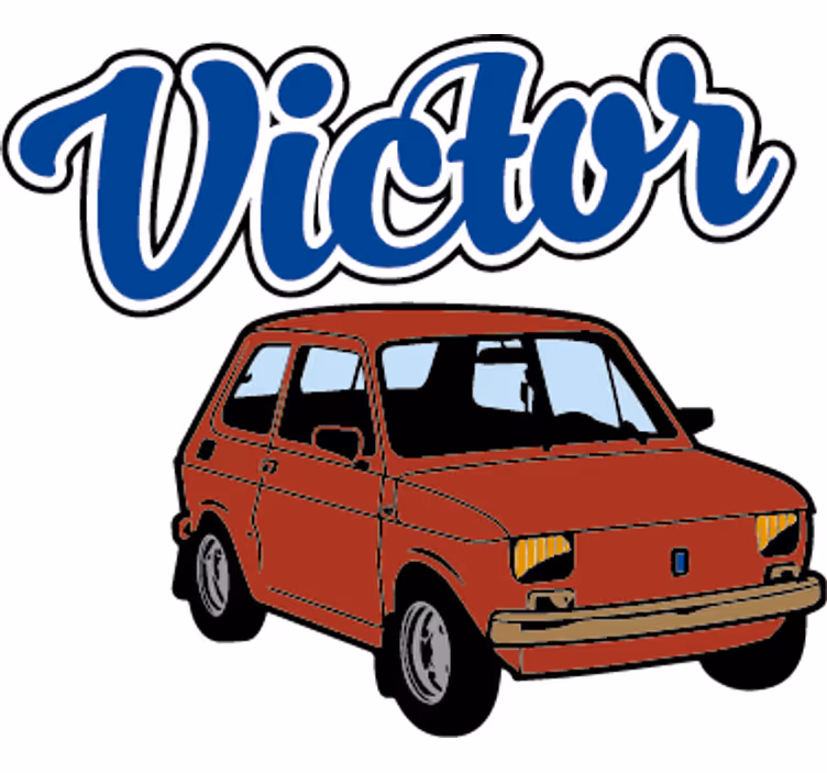Roleta děti s vinylovým potiskem auta - TenStickers