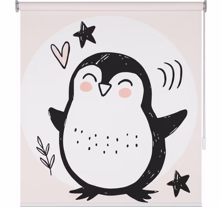 Roleta děti roztomilý tučný tučňák - TenStickers