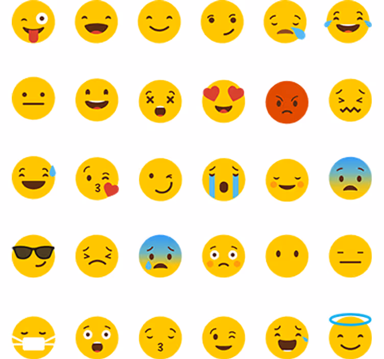 Roleta pro teenagery s kolekcí ikon whatsapp - TenStickers