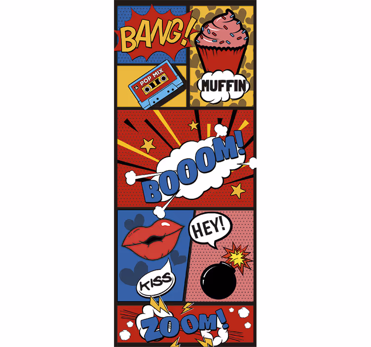 Roleta pro teenagery s komiksovým pop artem - TenStickers
