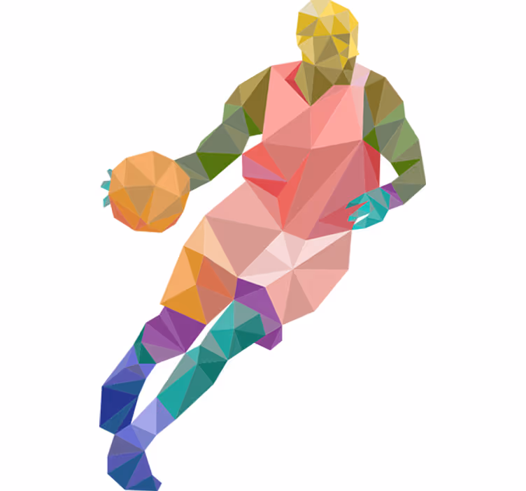 Roleta pro teenagery s origami basketbalem - TenStickers