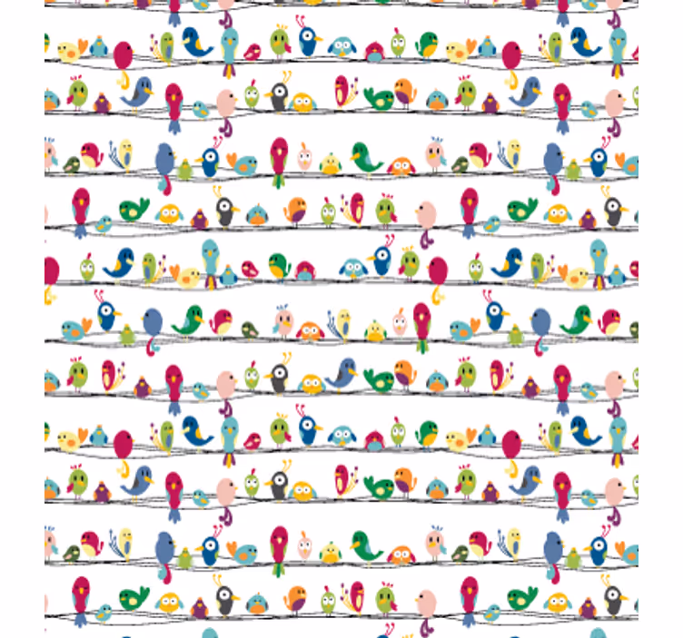 Roleta pro teenagery s ptáčky na vinylu - TenStickers