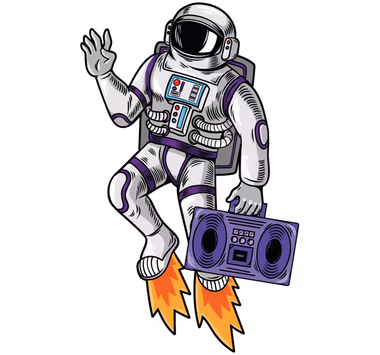 Roleta pro teenagery kosmický zvuk - TenStickers