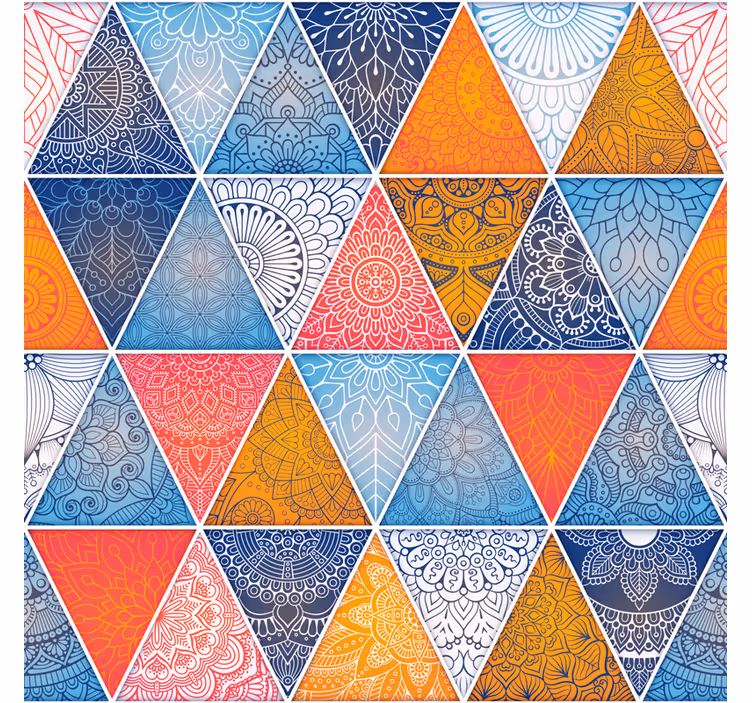 Roleta pro teenagery s geometrickou mandalou - TenStickers