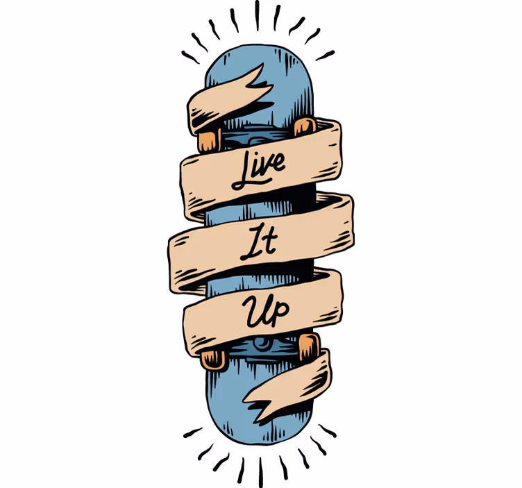 Roleta pro teenagery s skateboardovým motivem - TenStickers