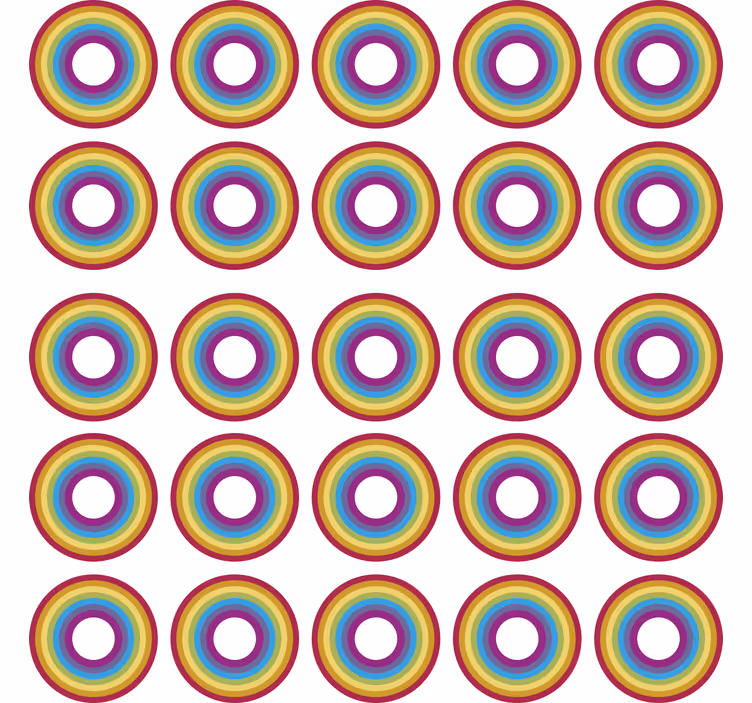 Roleta pro teenagery geometrická duhová design - TenStickers