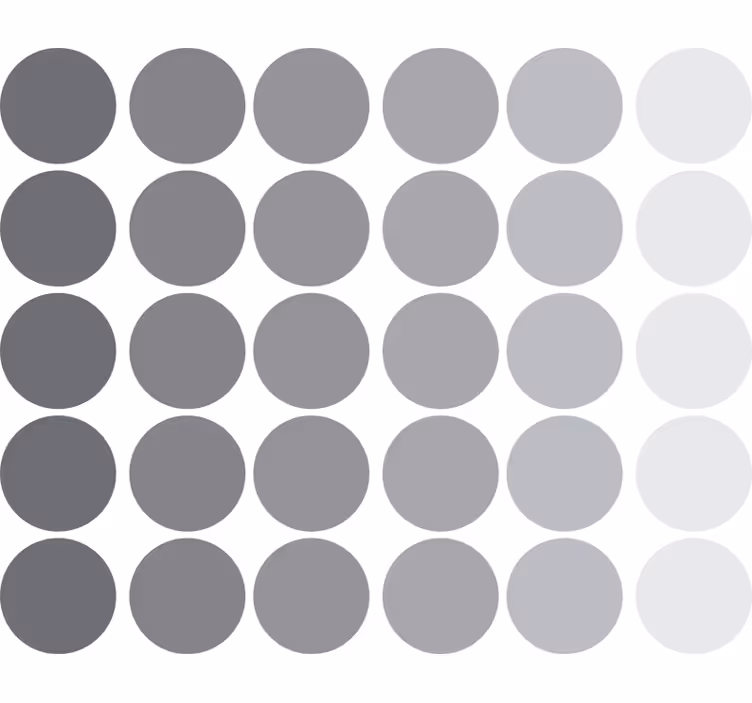 Roleta pro teenagery geometrické šedé kruhy - TenStickers