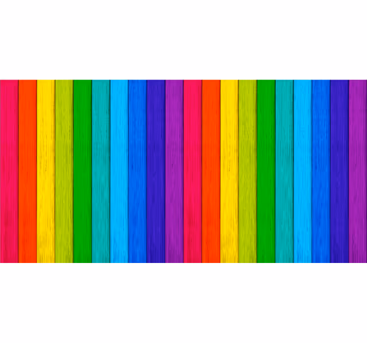 Roleta pro teenagery s realistickým duhovým dřevem - TenStickers