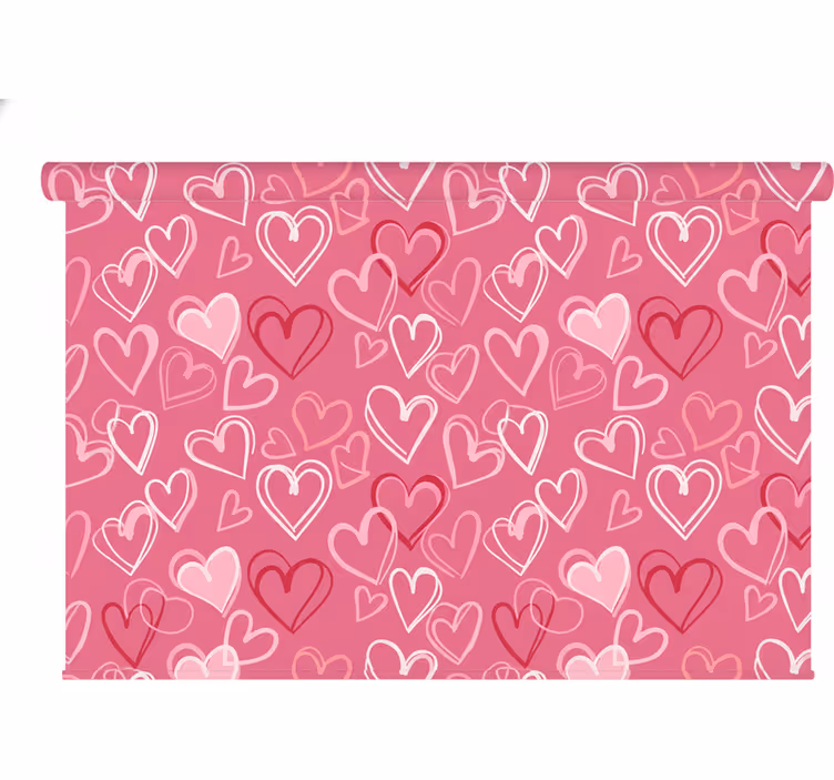 Roleta pro teenagery krásná srdce - TenStickers