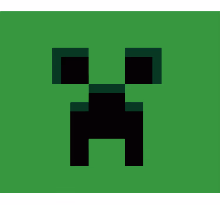 Roleta geek minecraftová zeleň - TenStickers