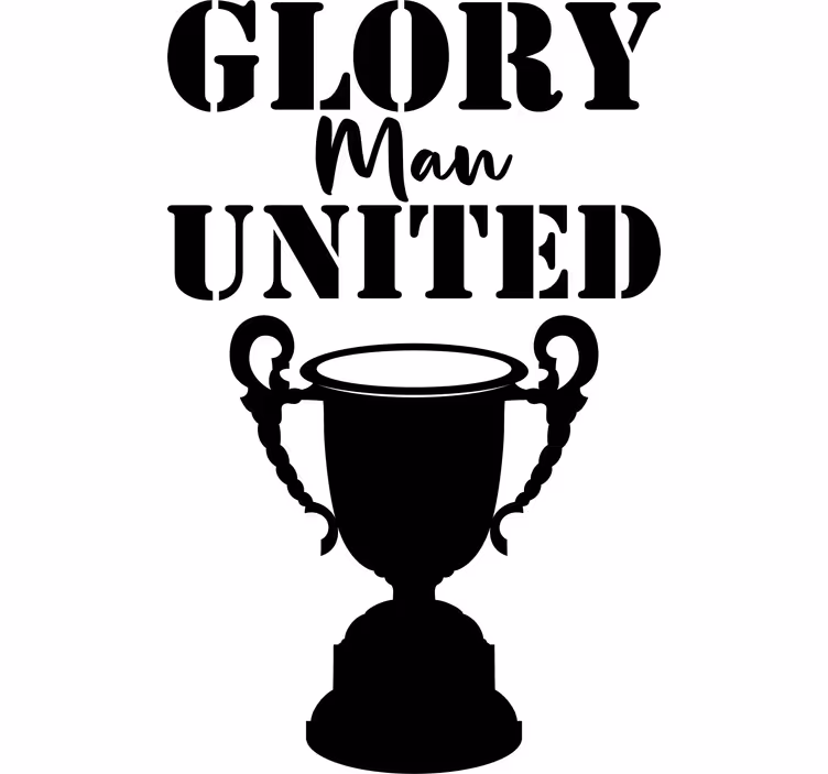 Roleta s textem sláva manchesteru united - TenStickers