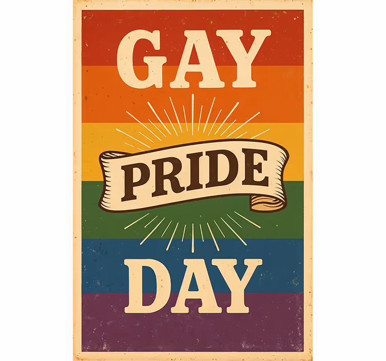Roleta s textem den hrdosti na lgbt - TenStickers