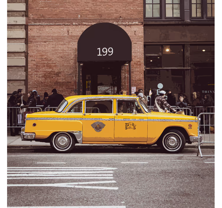 Roleta kancelář ilustrace žlutých taxíků new yorku - TenStickers