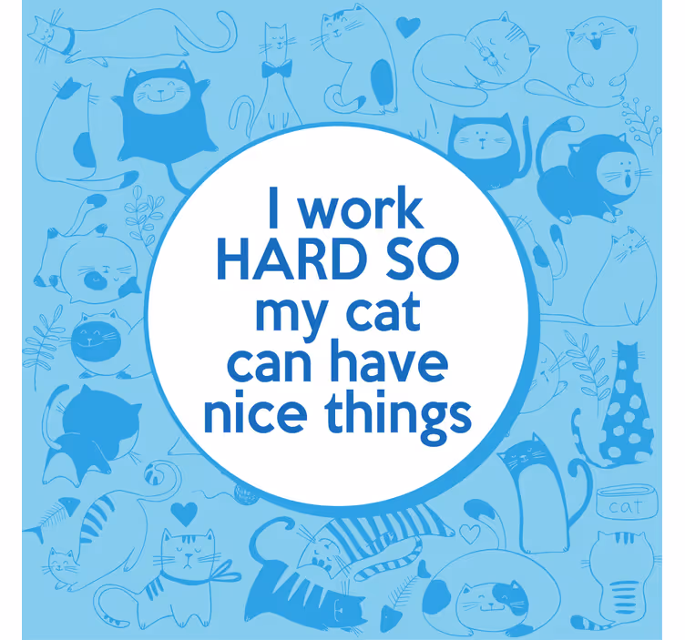Roleta kancelář motivující citát o mazlíčcích - TenStickers
