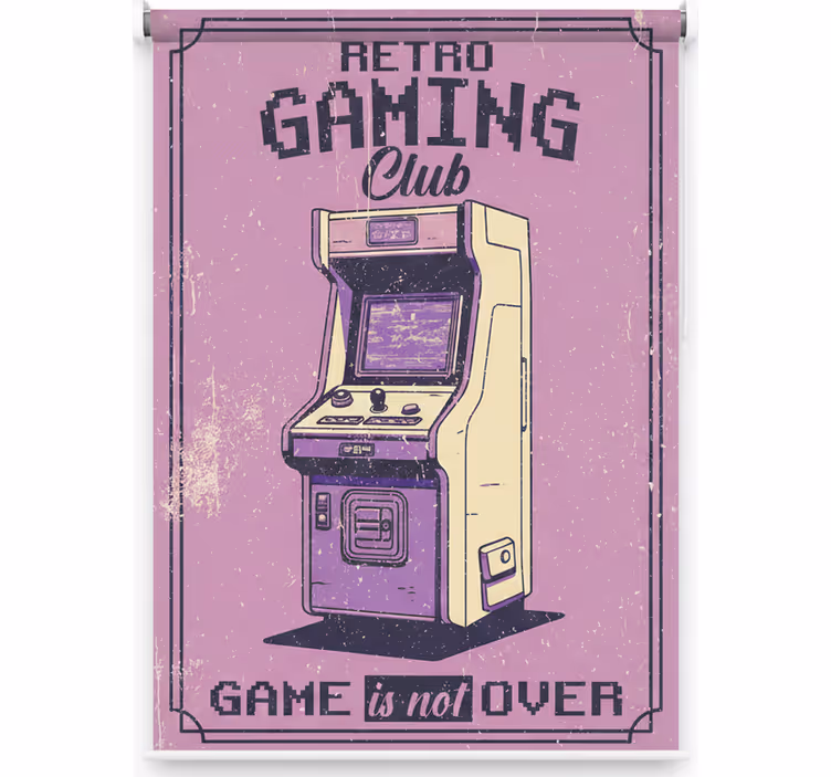 Roleta pro teenagery z retro herního klubu - TenStickers