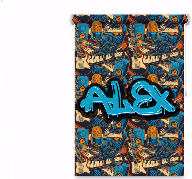 Roleta pro teenagery s vlastním hudebním graffiti - TenStickers