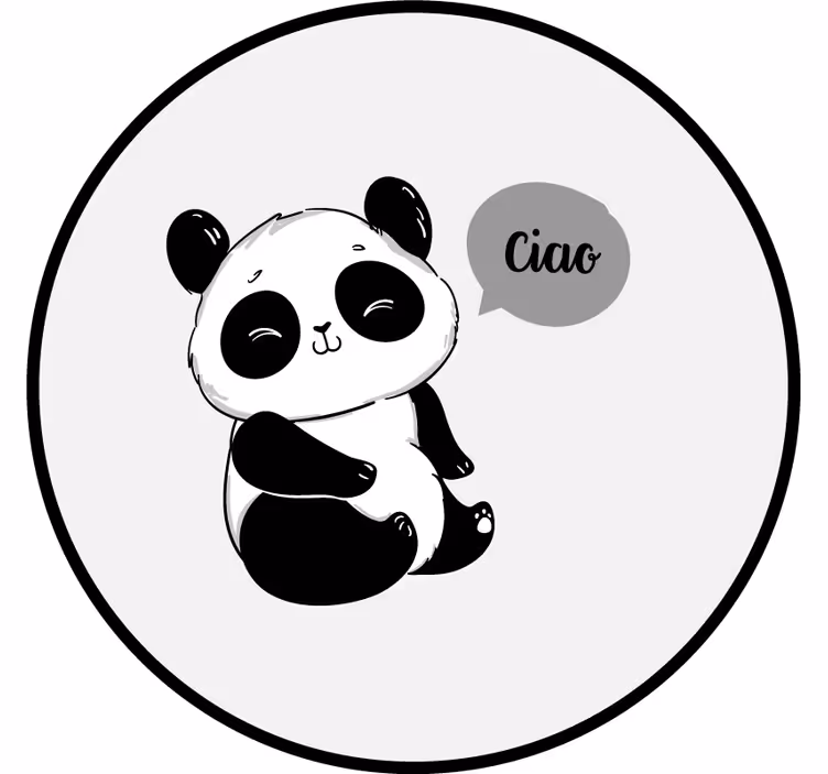 Zábavní roleta Šťastná panda - TenStickers