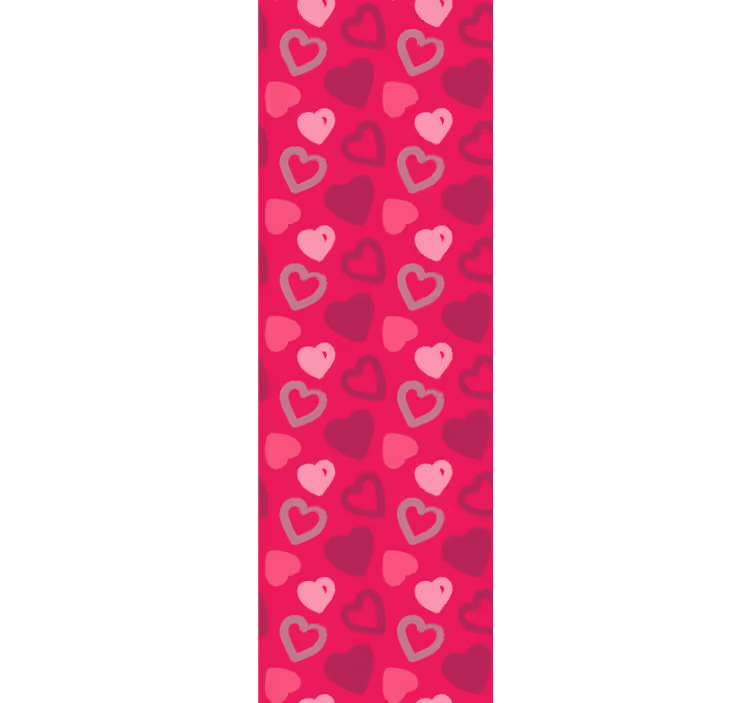 Roleta pro teenagery růžová srdíčka - TenStickers