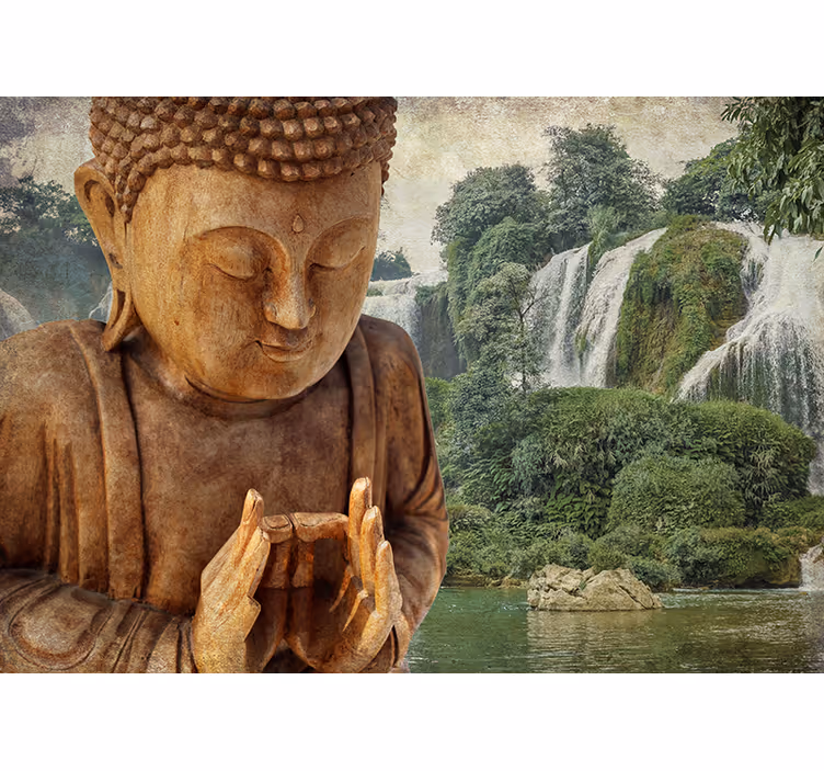 Roleta zen klidný buddha kaskáda - TenStickers