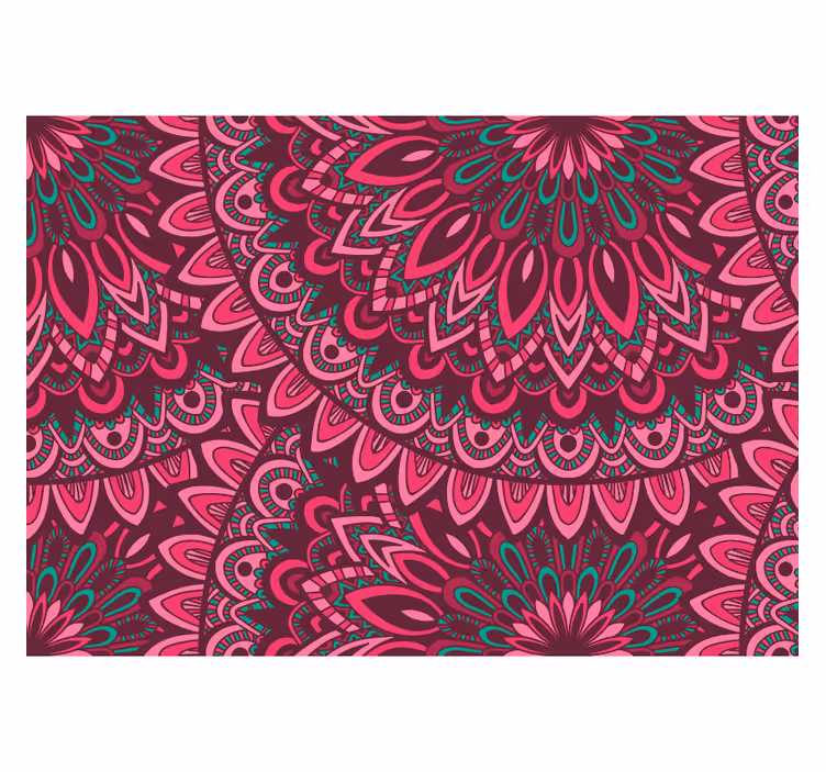 Roleta zen mandala růžový výraz - TenStickers