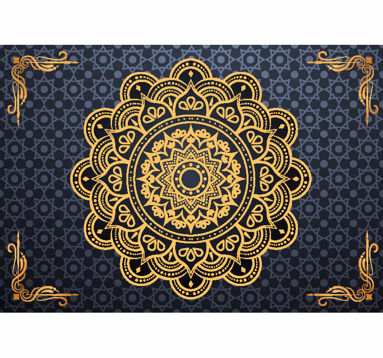 Roleta zen zlatá mandala fototapeta - TenStickers