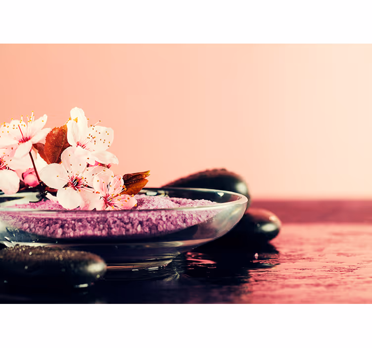 Roleta zen blízký pohled na orchidej - TenStickers