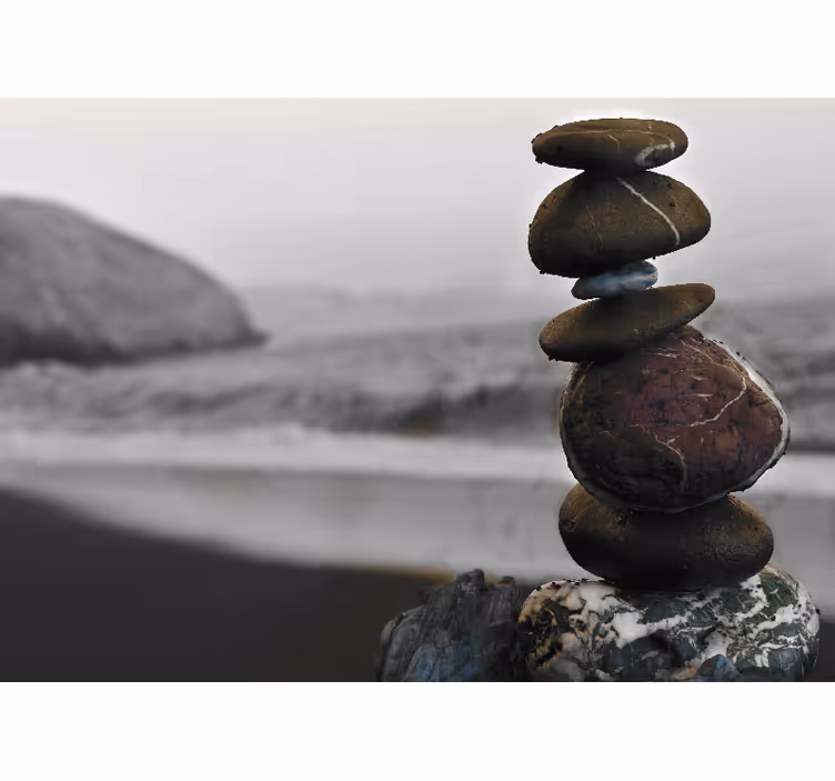 Roleta zen kamenná věž zen - TenStickers