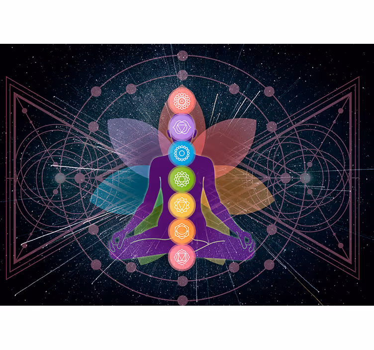 Roleta zen mystická figura čaker - TenStickers