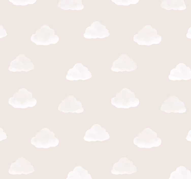 Roleta bebé s béžovým cloudovým vzorem - TenStickers
