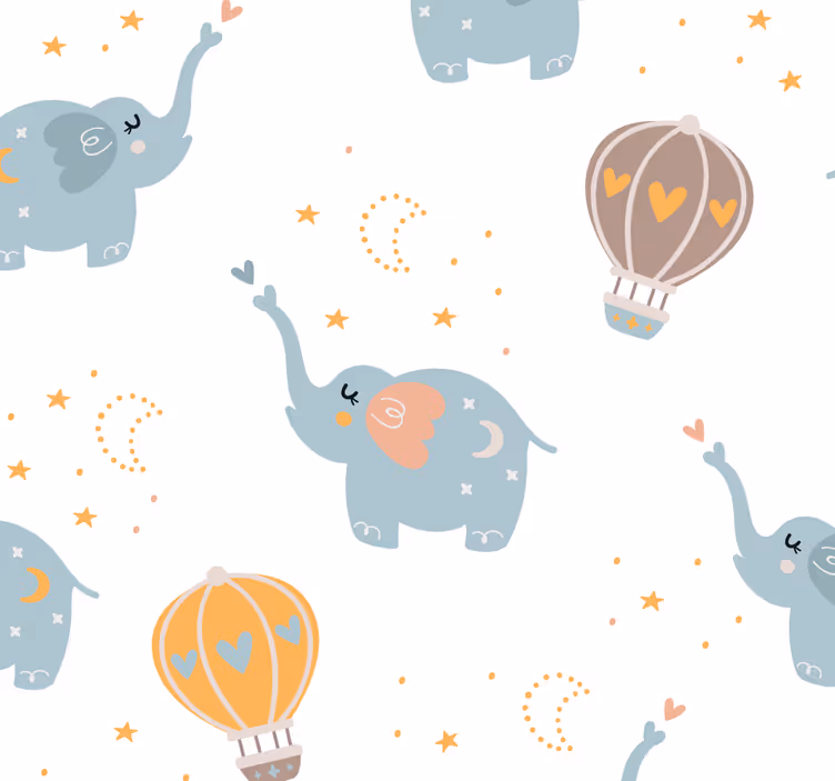 Roleta bebé roztomilé slony pro děti - TenStickers