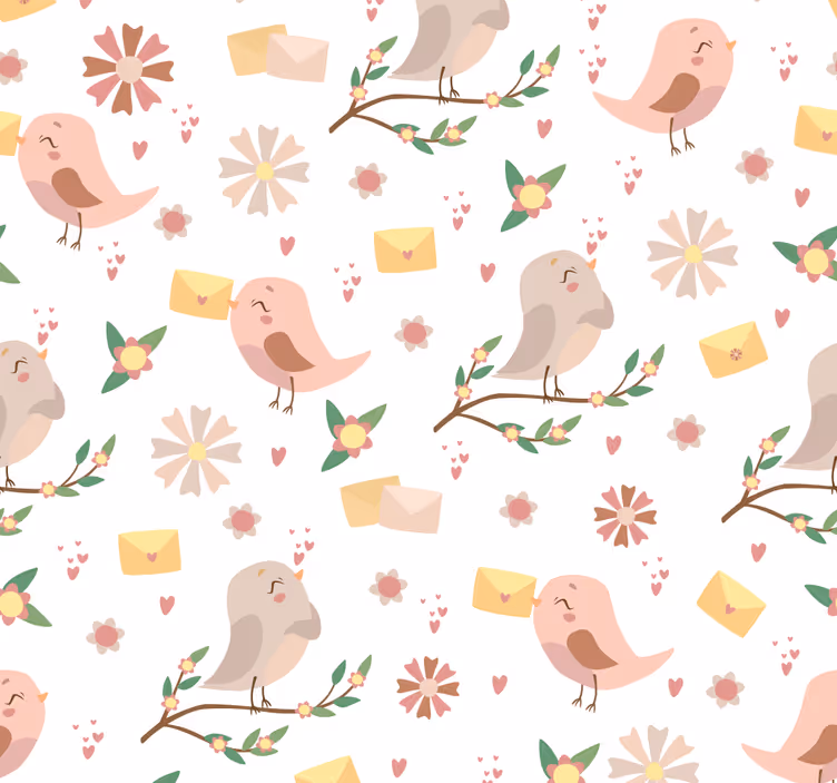 Roleta bebé malé ptáčky na větvích - TenStickers