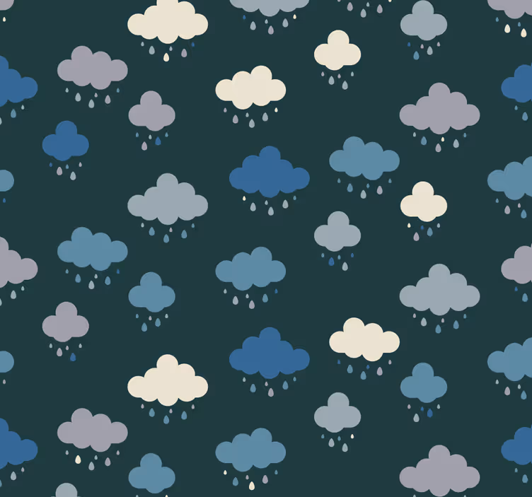Roleta bebé modrá obloha s mraky - TenStickers