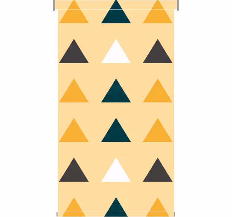 Roleta do chodby geometrické barevné trojúhelníky - TenStickers