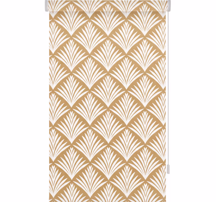 Roleta do chodby zlaté listy v art deco stylu - TenStickers