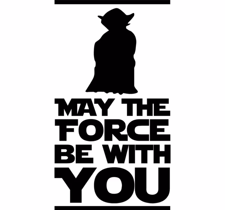 Roleta televizní seriály yoda citát na vinylu - TenStickers