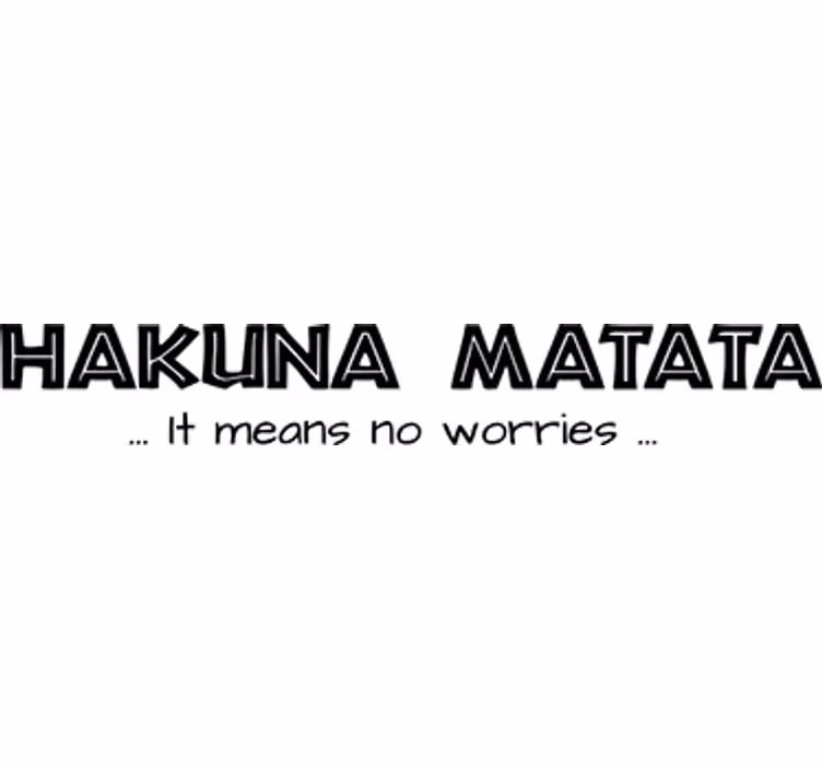 Roleta televizní seriály s dětským vinylem hakuna matata - TenStickers