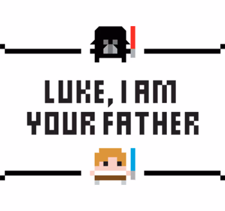 Roleta televizní seriály vinný dekor luke tvůj otec - TenStickers