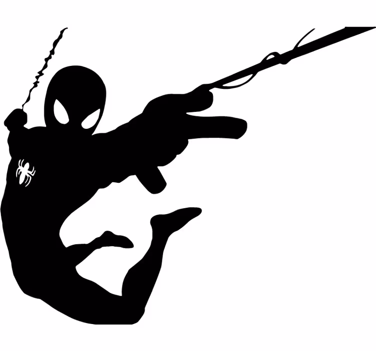 Roleta super hrdina spiderman silueta - TenStickers