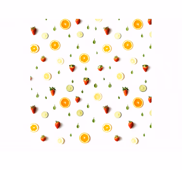 Žlutá roleta s realistickým vzorem ovoce - TenStickers