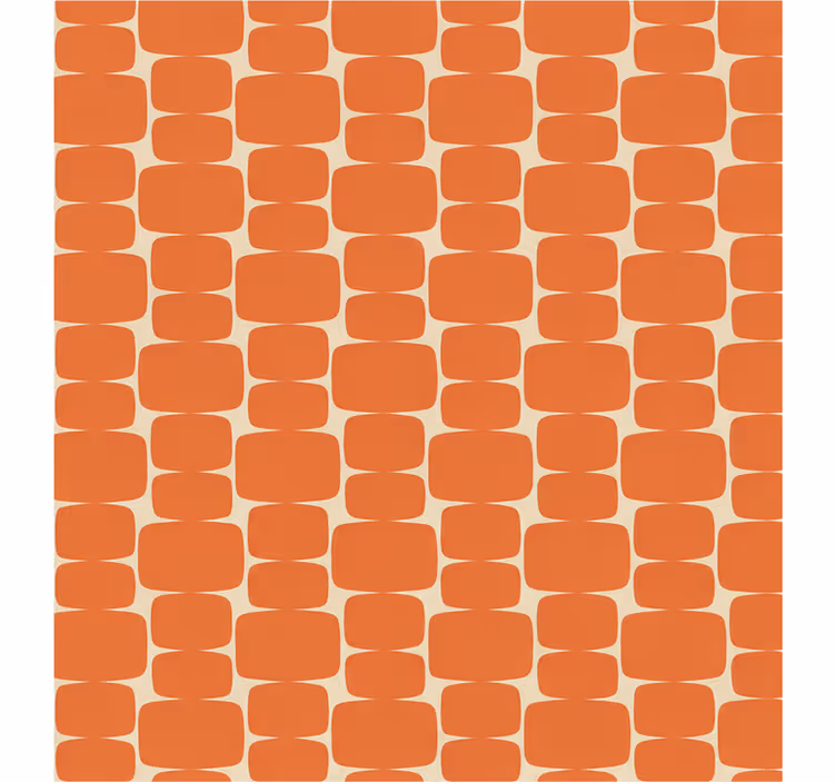 Oranžová roleta s plameny a obdélníky - TenStickers