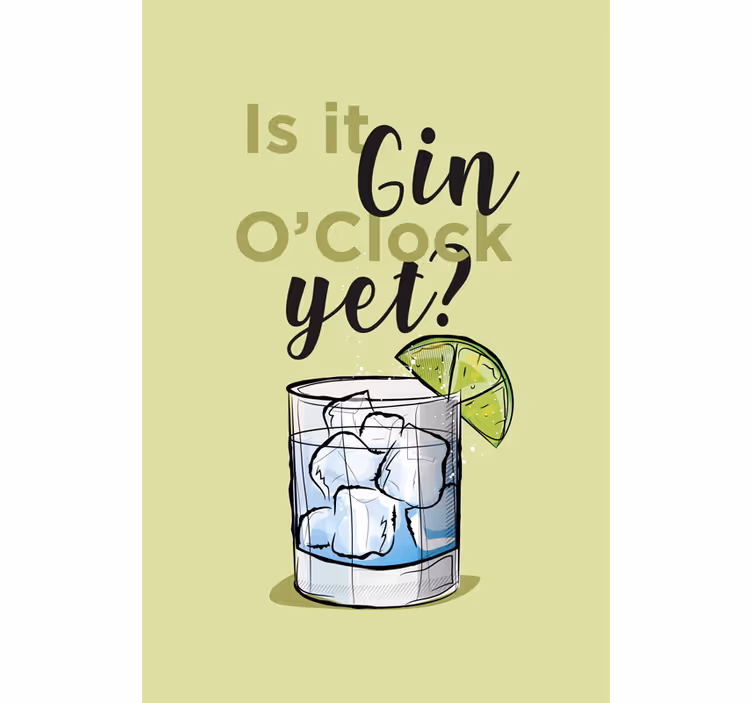 Je to gin textová roleta - TenStickers