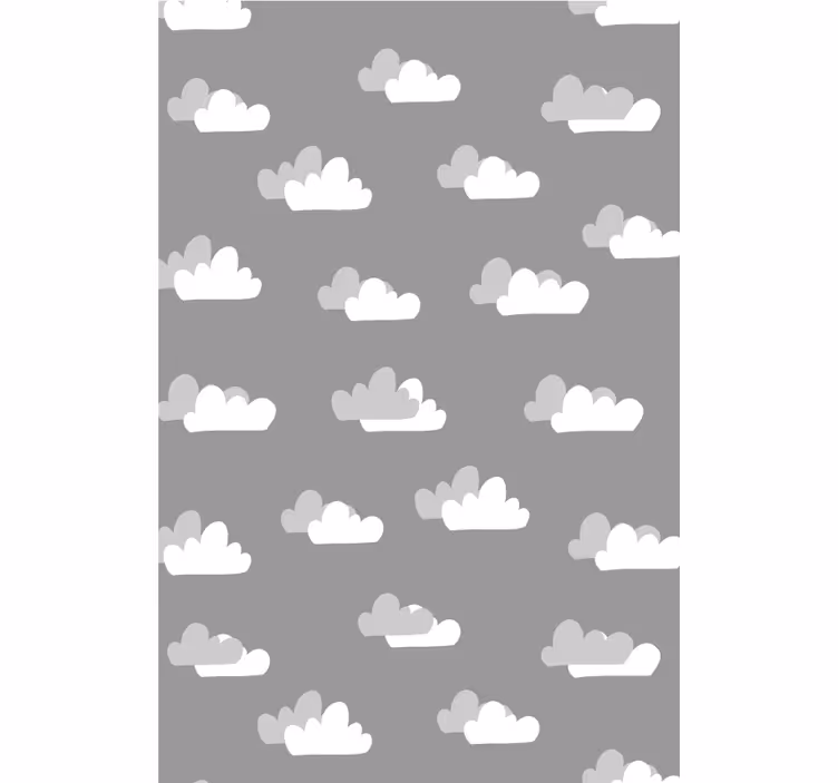 šedý vzor cloudového oknaroletaho - TenStickers