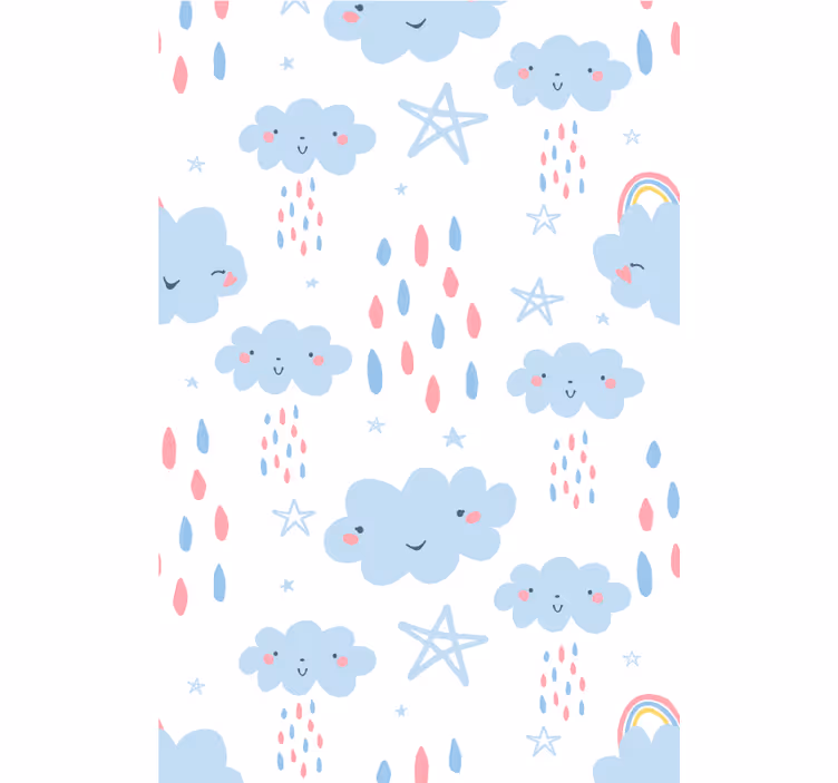 Vícebarevná dešťová mračnaroleta - TenStickers