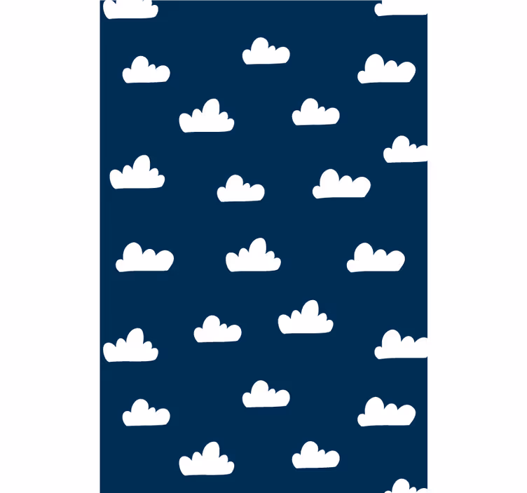 Tmavě modré pozadí cloud blind - TenStickers