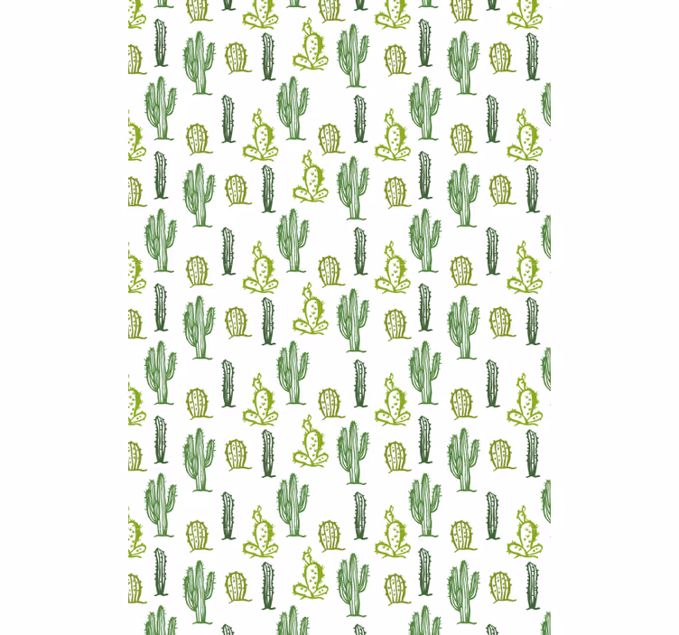 Zelený vzor Roleta kaktus - TenStickers