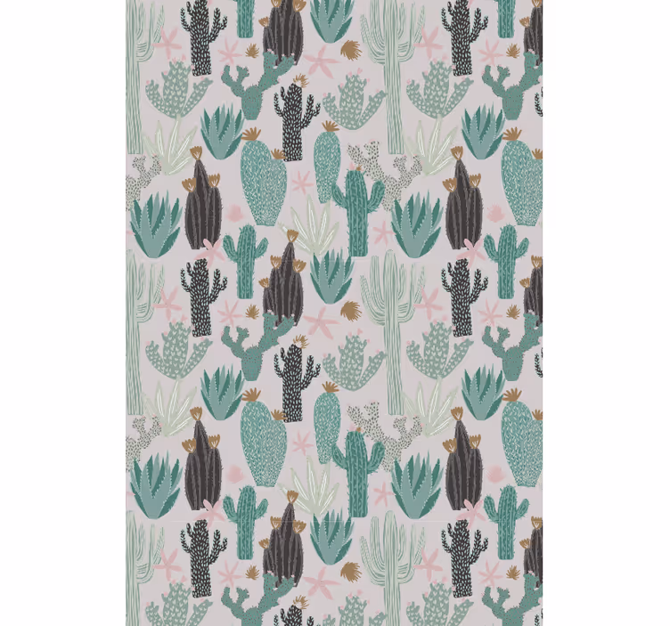 Scéna klidu saguaro Roleta kaktus - TenStickers