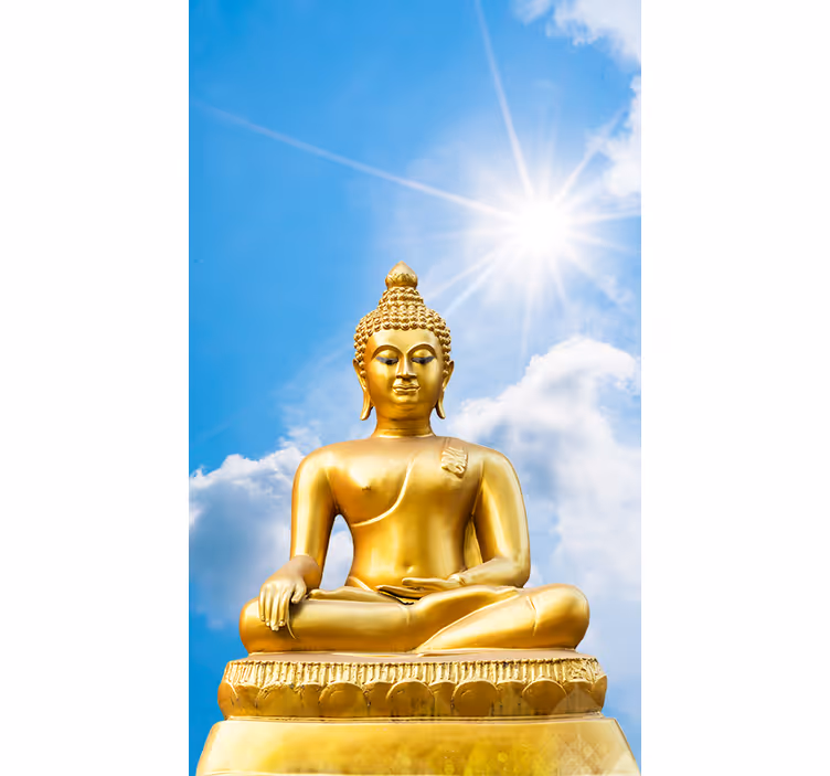 Sunny buddha zen blue blind - TenStickers