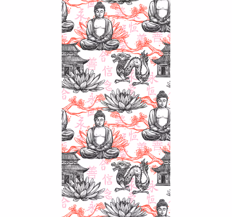 Okrasná buddha zenovároleta - TenStickers